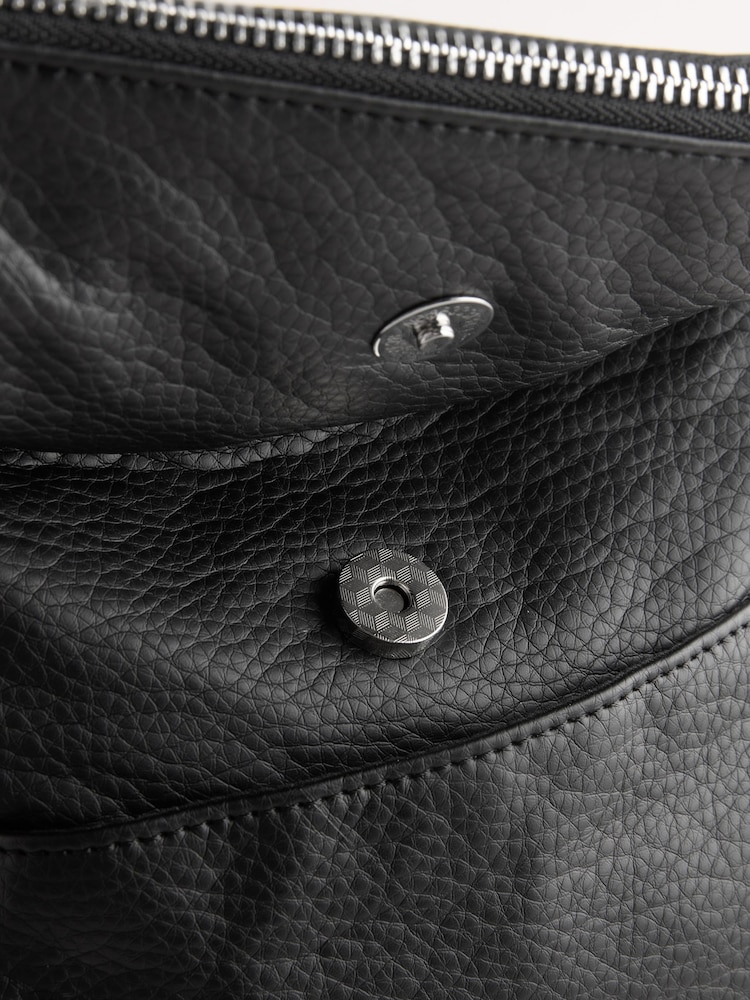 Black Washed Messenger Bag - Image 11 of 12