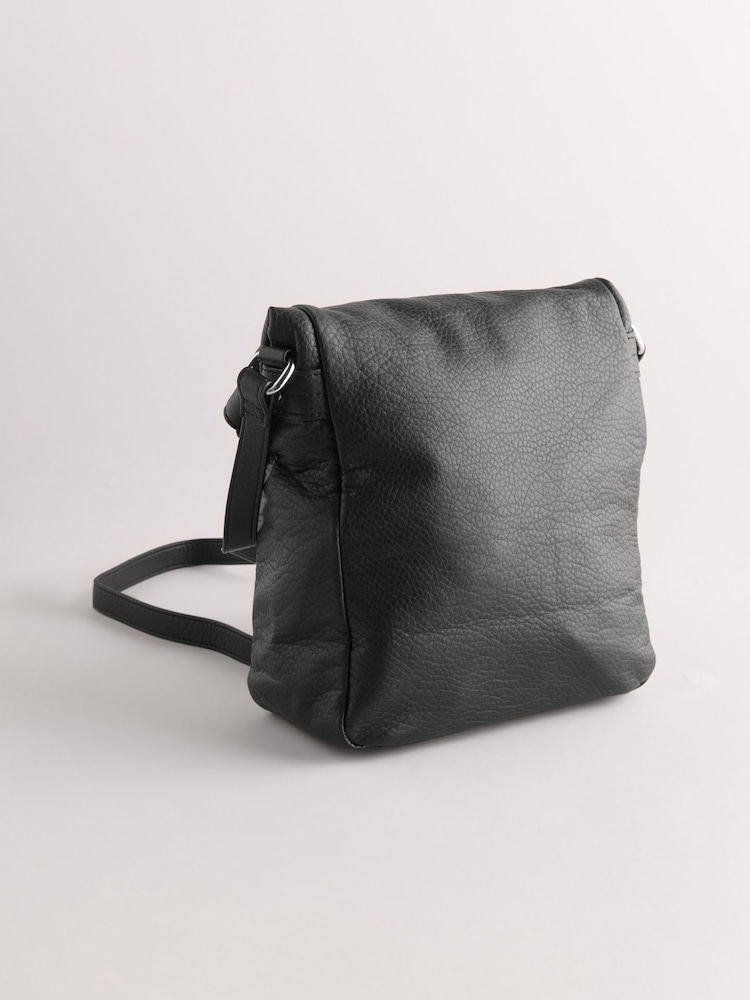 Black Washed Messenger Bag - Image 6 of 12