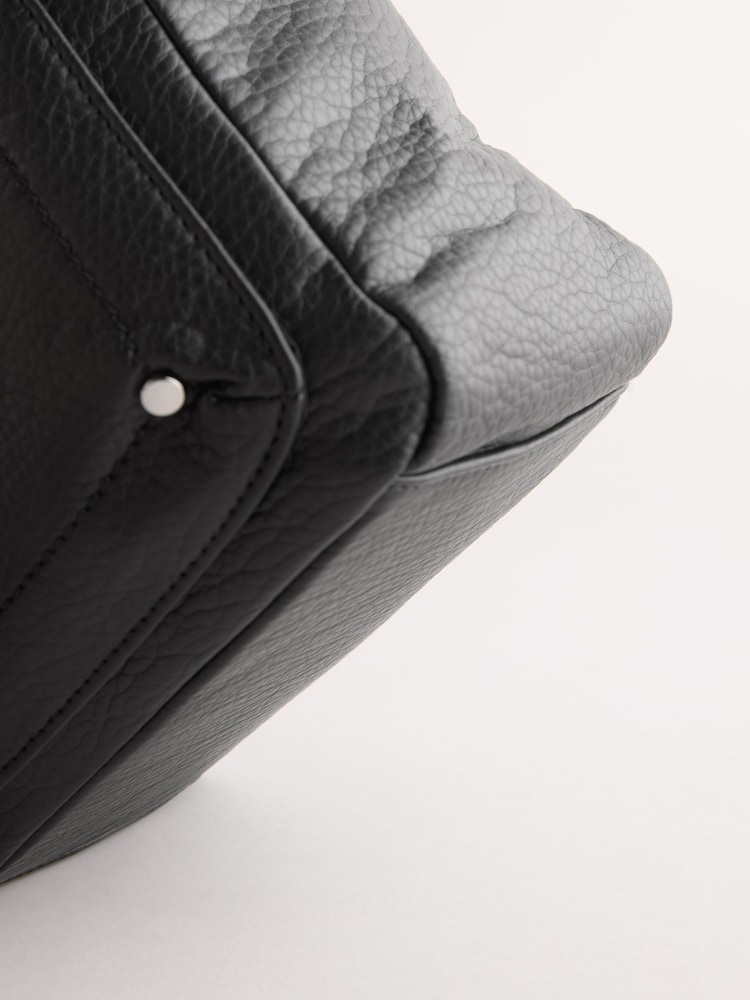 Black Washed Messenger Bag - Image 9 of 12