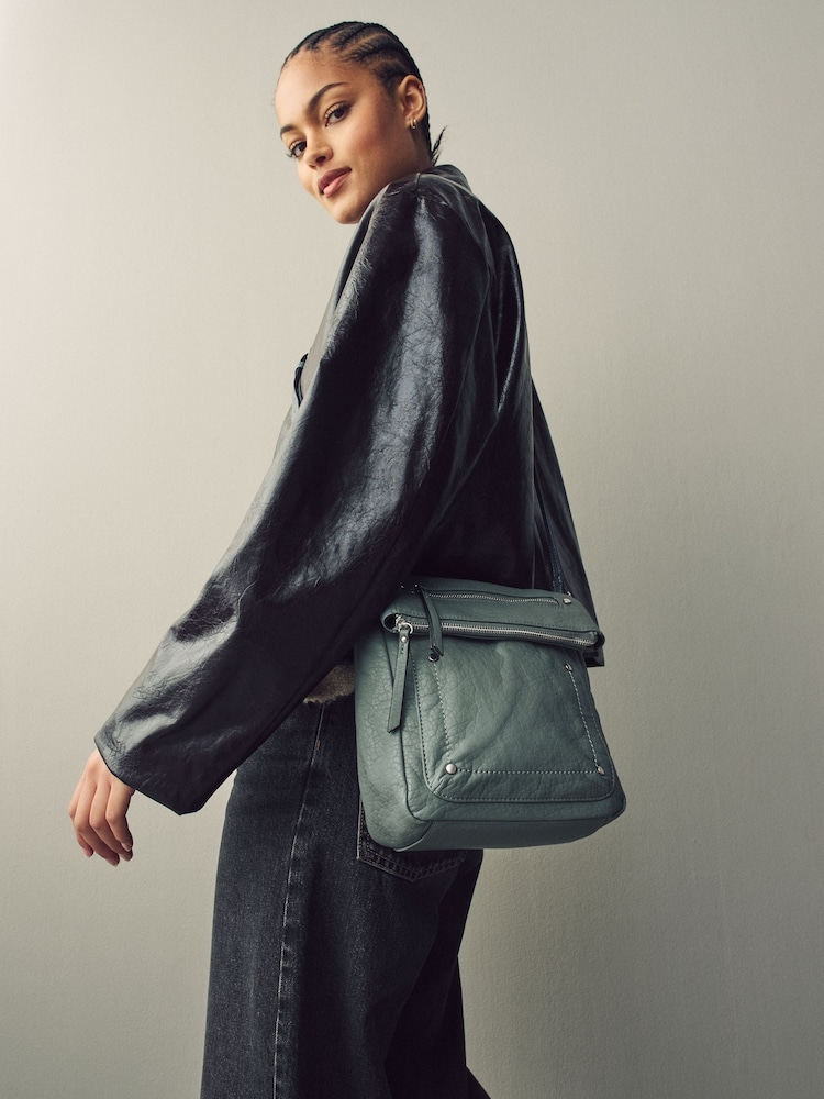 Blue Washed Messenger Bag - Image 2 of 11
