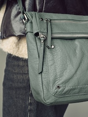 Blue Washed Messenger Bag - Image 3 of 11