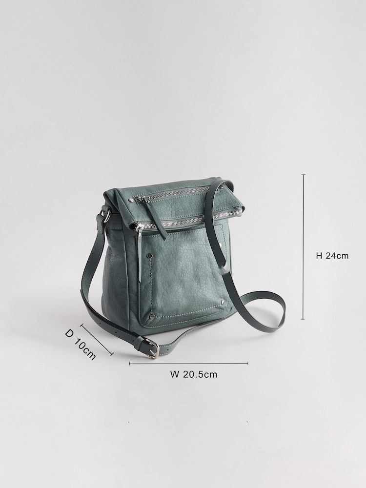 Blue Washed Messenger Bag - Image 4 of 11