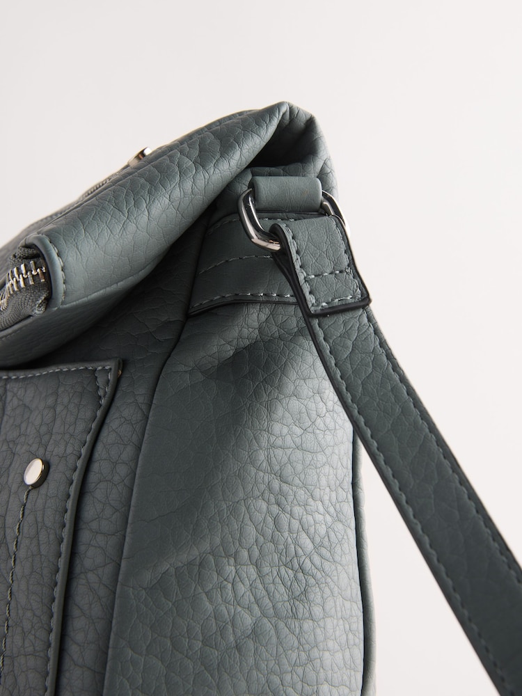 Blue Washed Messenger Bag - Image 8 of 11