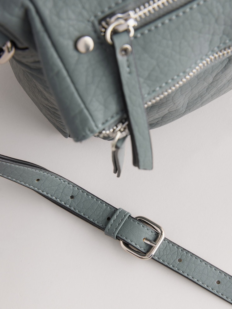 Blue Washed Messenger Bag - Image 9 of 11