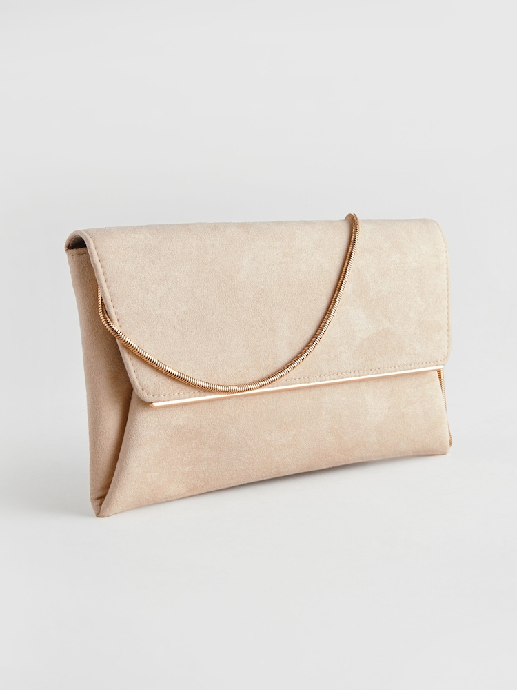 Nude - Clutch-Tasche mit abnehmbarer Kette - Bild 1 von 6