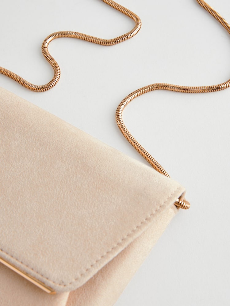 Nude - Clutch-Tasche mit abnehmbarer Kette - Bild 6 von 6