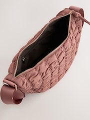 Pink Ruched Sling Bag - Image 6 of 8