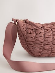 Pink Ruched Sling Bag - Image 7 of 8