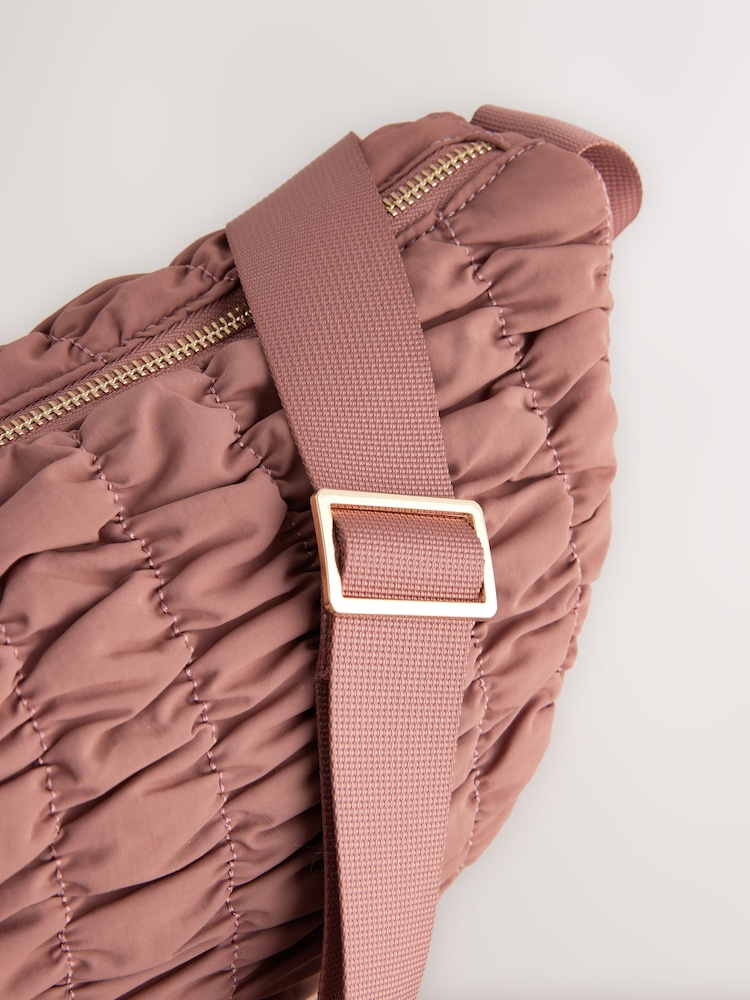 Pink Ruched Sling Bag - Image 8 of 8