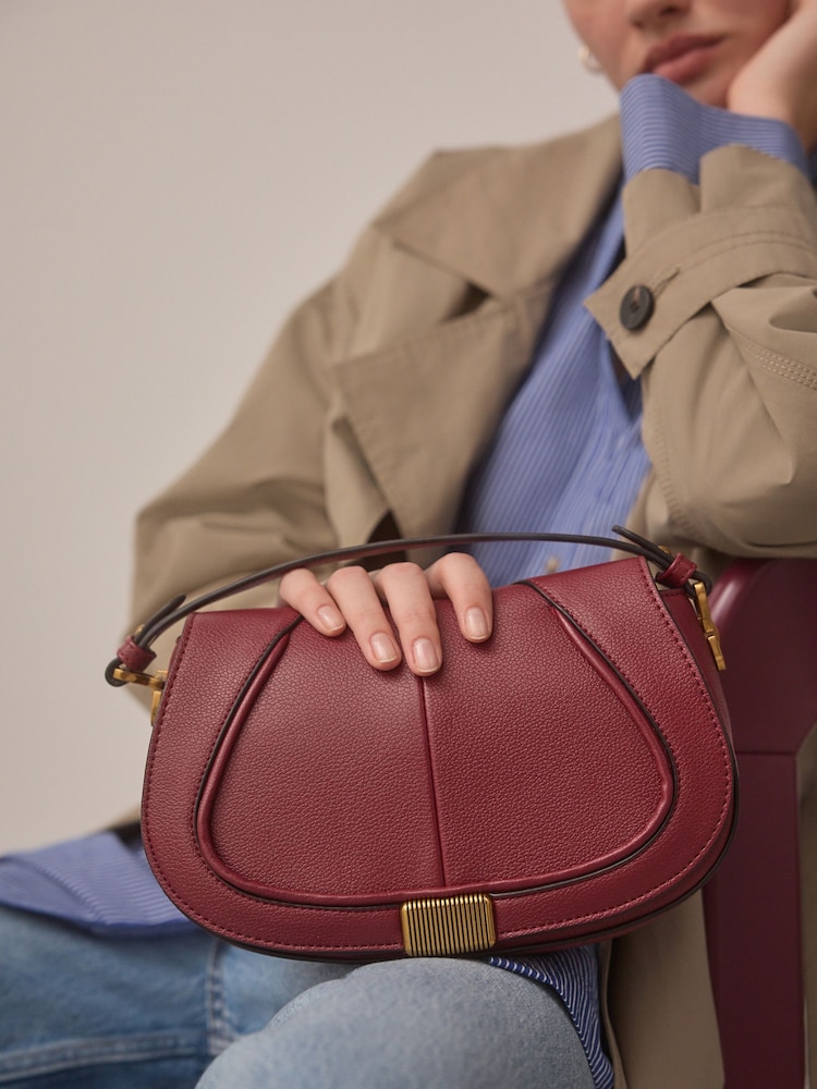 Burgundy Red Saddle Bag - Image 1 of 12