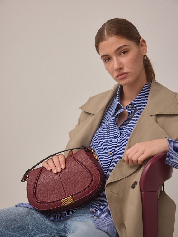 Burgundy Red Saddle Bag - Image 2 of 12