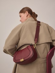 Burgundy Red Saddle Bag - Image 3 of 12