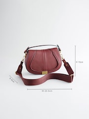 Burgundy Red Saddle Bag - Image 4 of 12