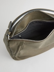Khaki Green Slouchy Cross-Body Bag - Image 11 of 11