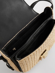 Black Raffia Cross-Body Bag - Image 10 of 10