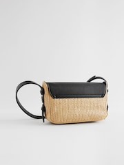 Black Raffia Cross-Body Bag - Image 7 of 10