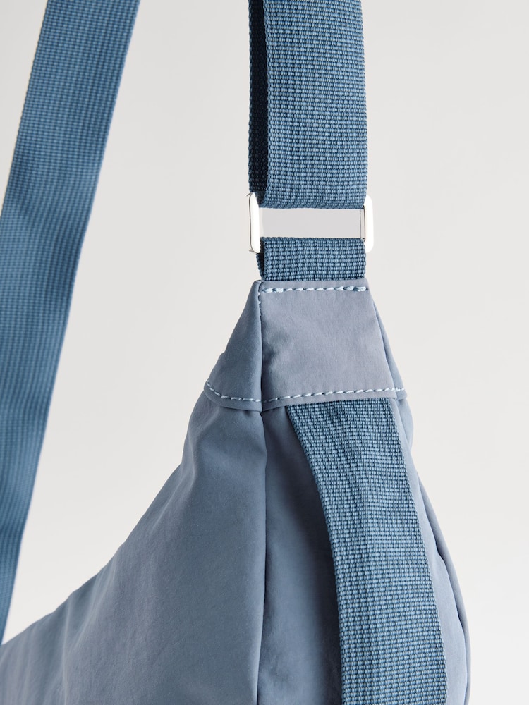Blue Sling Cross-Body Bag - Image 8 of 9