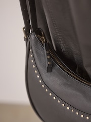 Black Stud Sling Boho Bag - Image 4 of 6