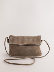Tan Brown Leather Flap Cross-Body Bag - Image 11 of 17