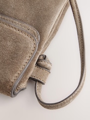 Tan Brown Leather Flap Cross-Body Bag - Image 15 of 17