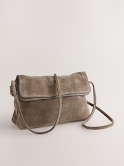 Tan Brown Leather Flap Cross-Body Bag - Image 17 of 17