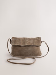 Tan Brown Leather Flap Cross-Body Bag - Image 4 of 17