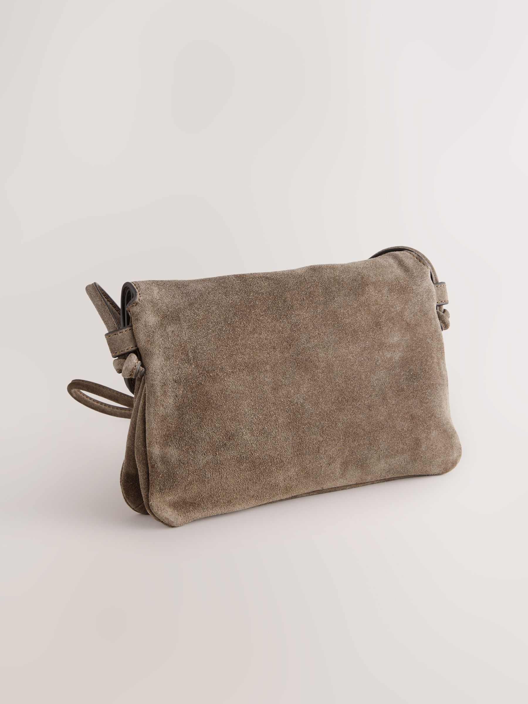 Buy Tan Brown Suede Flap Cross-Body Bag from Next USA
