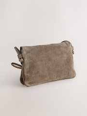 Tan Brown Leather Flap Cross-Body Bag - Image 6 of 17