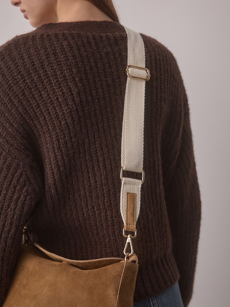 Tan Brown Leather Slouch Cross-Body Bag - Image 6 of 13