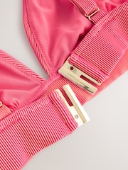 Orange/Pink DD+ Rib Plunge Bikini Top - Image 9 of 9
