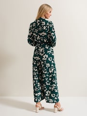 Phase Eight Green Micaela Twist Neck Jumpsuit - Image 2 of 6