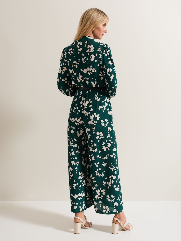 Phase Eight Green Micaela Twist Neck Jumpsuit - Image 2 of 6