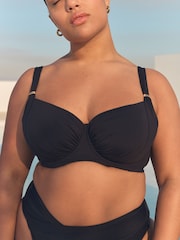 Black Ultimate Support F-K Underwired Bikini Top - Image 6 of 10