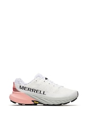 Merrell White/Coral Womens Agility Peak 5 Trainers - Image 1 of 4