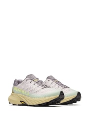 Merrell White/Lemon Womens Agility Peak 5 Trainers - Image 2 of 4