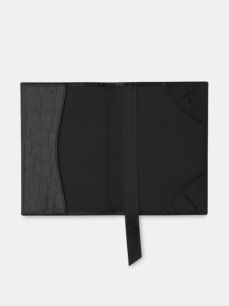 Whistles Shiny Croc Passport Black Holder - Image 3 of 3 Whistles Shiny Croc Passport Black Holder - Image 3 of 3