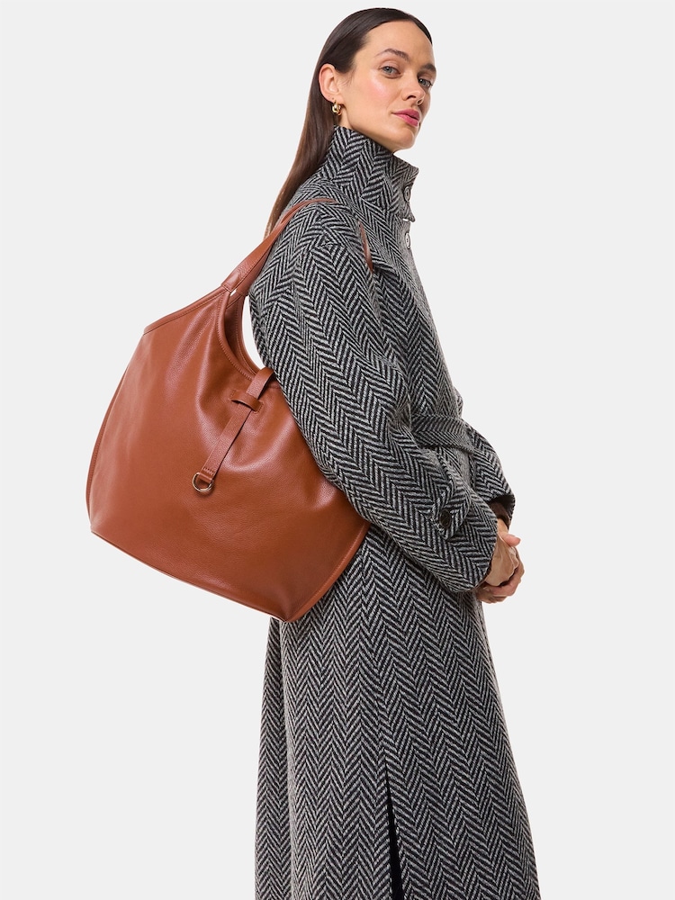Whistles Leonora Tote Brown Bag - Image 5 of 5