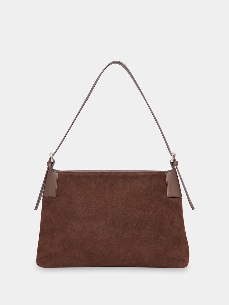 Whistles Paloma Suede Shoulder Maro Bag - Image 1 of 5
