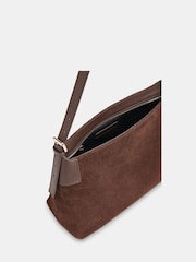 Whistles Paloma Suede Shoulder Maro Bag - Image 3 of 5
