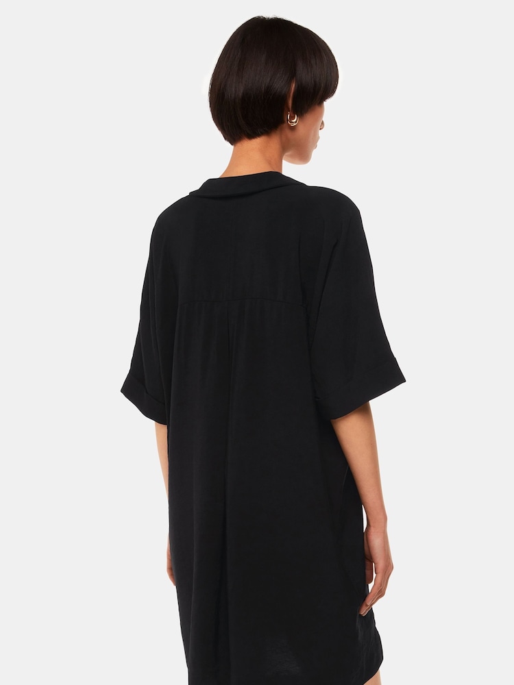 Whistles Melanie Black Dress - Image 2 of 5