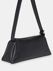 Whistles Seva Triple Zip Shoulder Black Bag - Image 4 of 5
