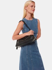 Whistles Seva Triple Zip Shoulder Black Bag - Image 5 of 5