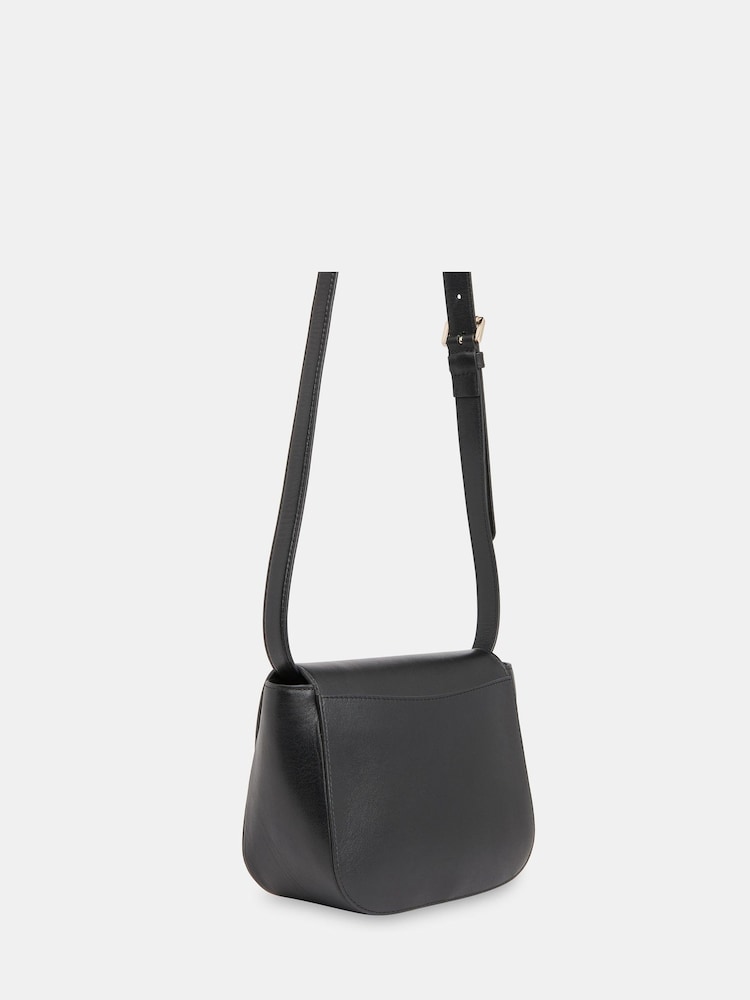 Whistles Carlota Turnlock Satchel Black Bag - Image 2 of 5