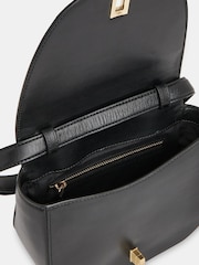 Whistles Carlota Turnlock Satchel Black Bag - Image 4 of 5