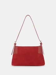 Whistles Red Paloma Small Suede Bag - Image 1 of 5