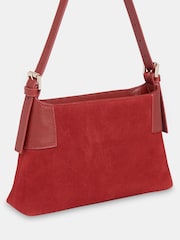 Whistles Red Paloma Small Suede Bag - Image 2 of 5