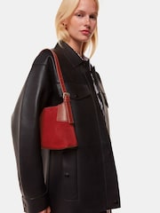 Whistles Red Paloma Small Suede Bag - Image 5 of 5