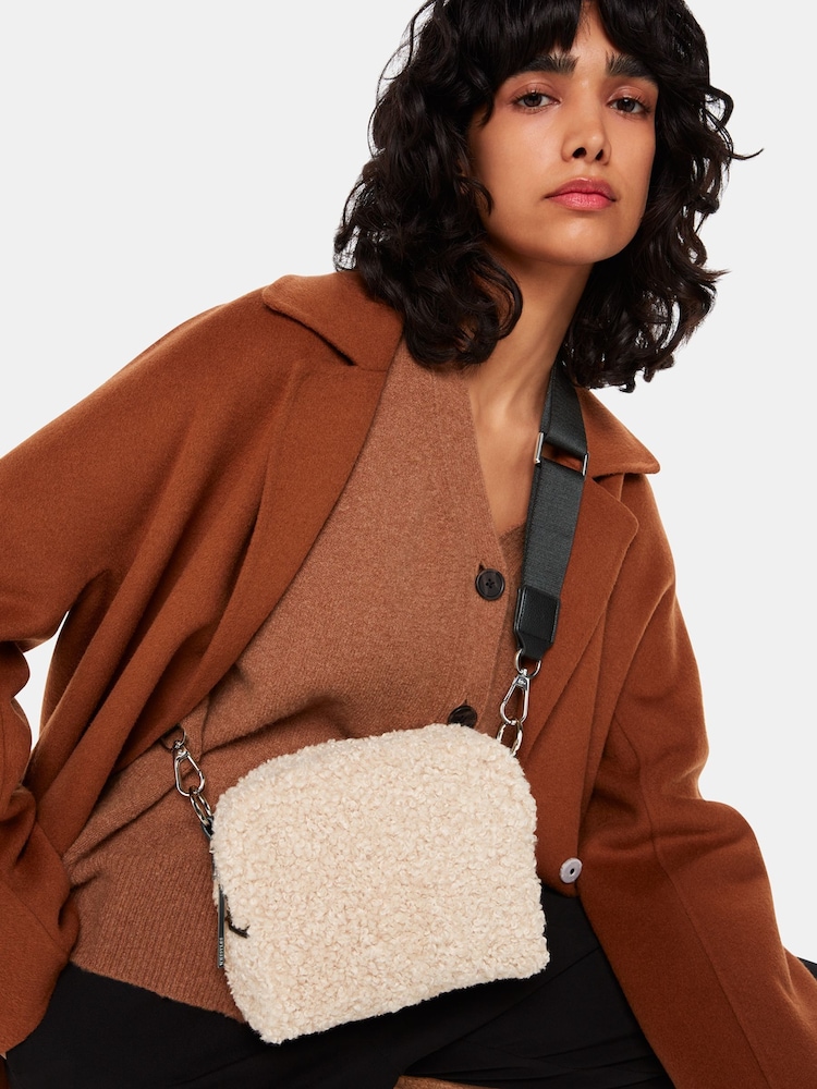 Whistles Bibi Borg Crossbody Nude Bag - Image 5 of 5 Whistles Bibi Borg Crossbody Nude Bag - Image 5 of 5