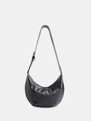 Whistles Sia Curved Cross-Body Black Bag - Image 1 of 5