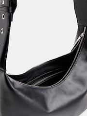 Whistles Sia Curved Cross-Body Black Bag - Image 3 of 5